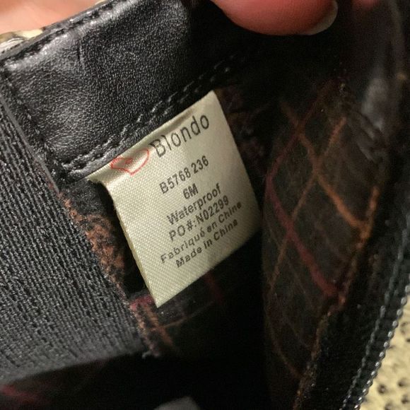 ‎BLONDO Elvina booties Leather Animal Print Western Boots waterproof - Picture 7 of 9